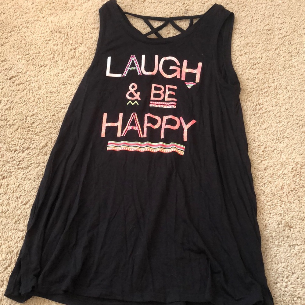 Black tank top